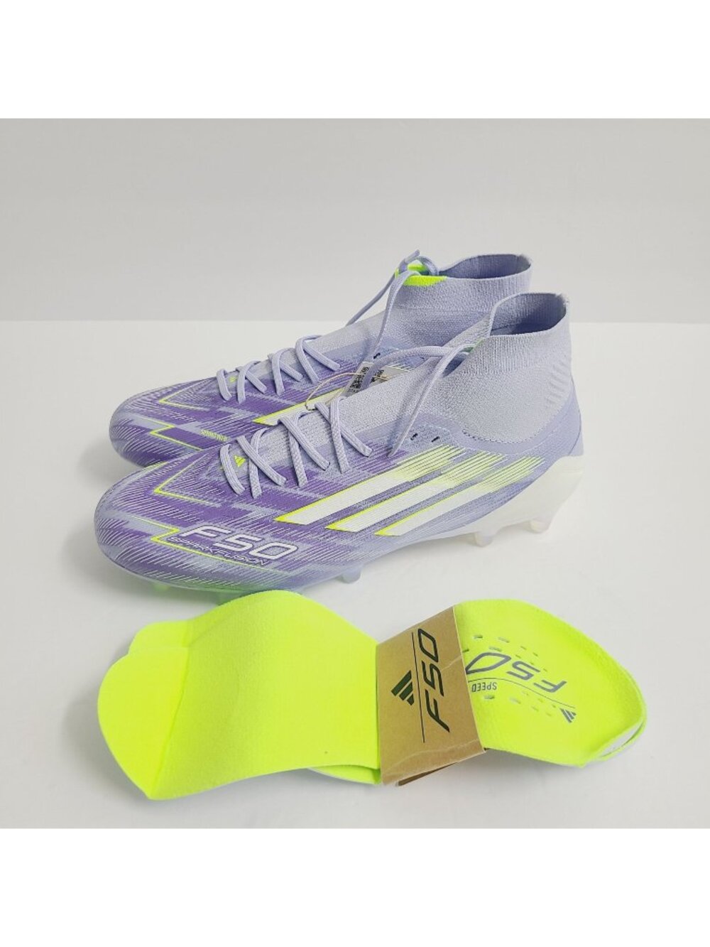 Adidas Womens F50 Sparkfusion Elite Mid FG Soccer Cleats INSOLES JH7648 Size 6